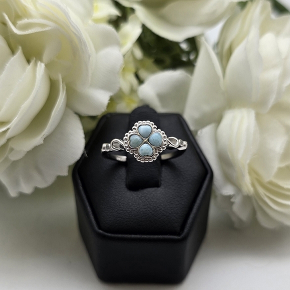 ♥️ 💕WISHING CLOVER STERLING SILVER RING - Picture 8 of 10